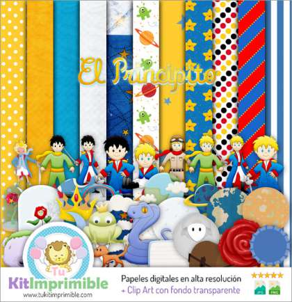 Papel Digital El Principito M4 - Patrones, Personajes y Accesorios