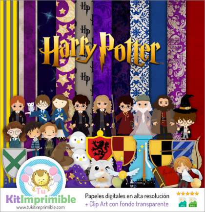 Papel Digital Harry Potter M2 - Patrones, Personajes y Accesorios