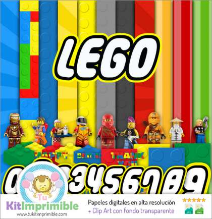 Papel Digital Lego M1 - Patrones, Personajes y Accesorios