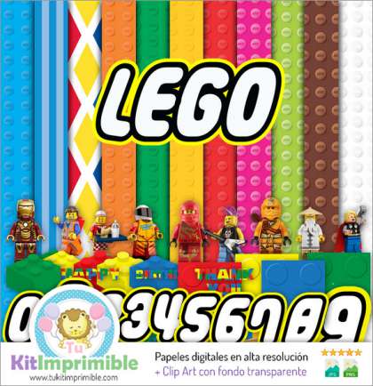 Papel Digital Lego M2 - Patrones, Personajes y Accesorios