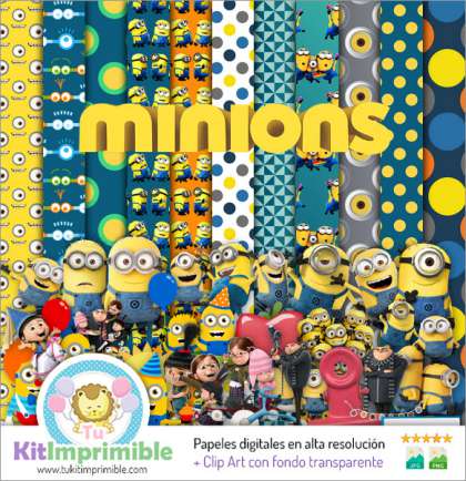 Papel Digital Minions M4 - Patrones, Personajes y Accesorios