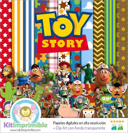 Papel Digital Toy Story M2 - Patrones, Personajes y Accesorios