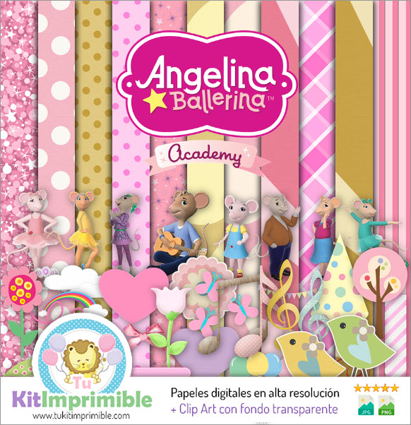 Carta Digitale Angelina Ballerina M2 - Modelli, Personaggi e Accessori