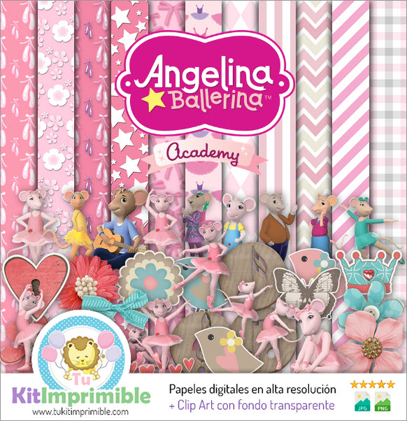 Carta Digitale Angelina Ballerina M3 - Modelli, Personaggi e Accessori