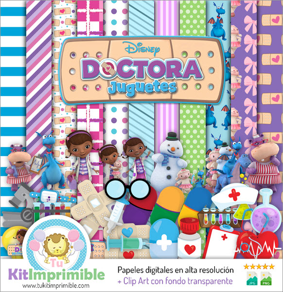 Doc McStuffins M6 Digital Paper - Muster, Zeichen und Zubehör