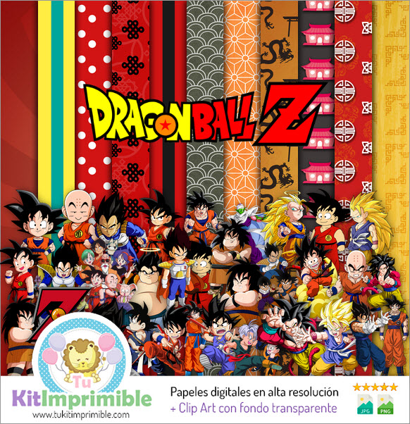 Kit Digital Dragon Ball Completo