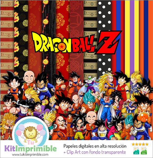 KIT DIGITAL DRAGON BALL Z GRÁTIS - Arte Digital Grátis