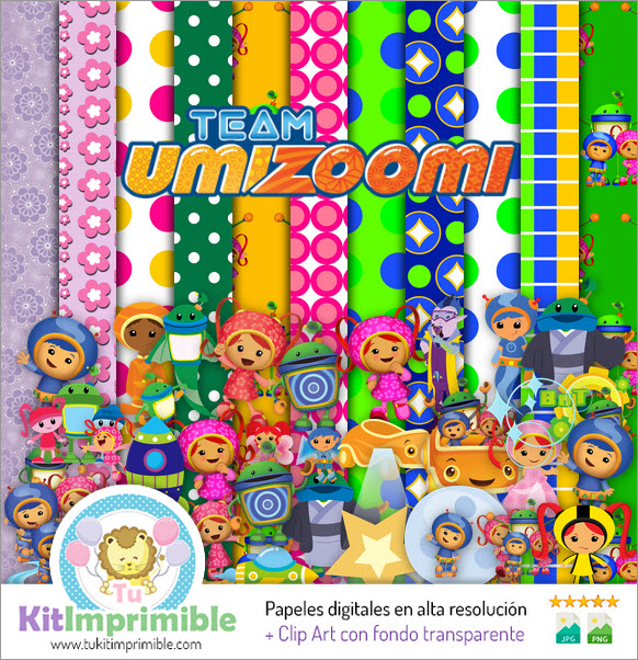 Team Umizoomi M1 Digital Paper - Patterns, Characters and Accessories