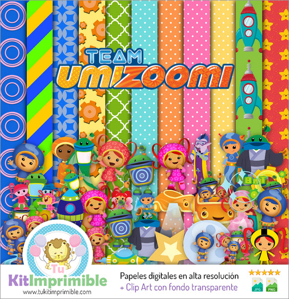 Umizoomi M2 Team Digital Paper - Patterns, Characters and Accessories