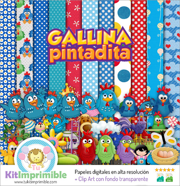 Pintadita Hen Digital Paper M5 - Patterns, Characters and Accessories