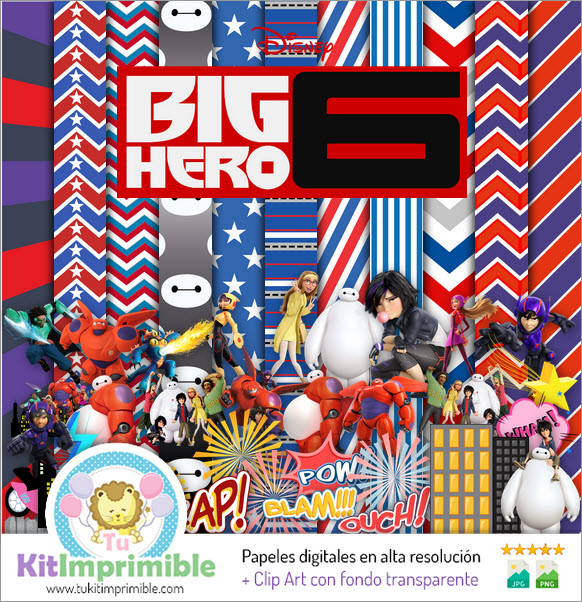 Papel Digital Grandes Heroes M1 - Patrones, Personajes y Accesorios