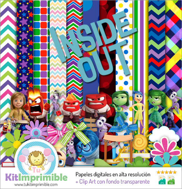 Inside Out Digital Paper Intensely M1 - Patterns, Characters and Accessories