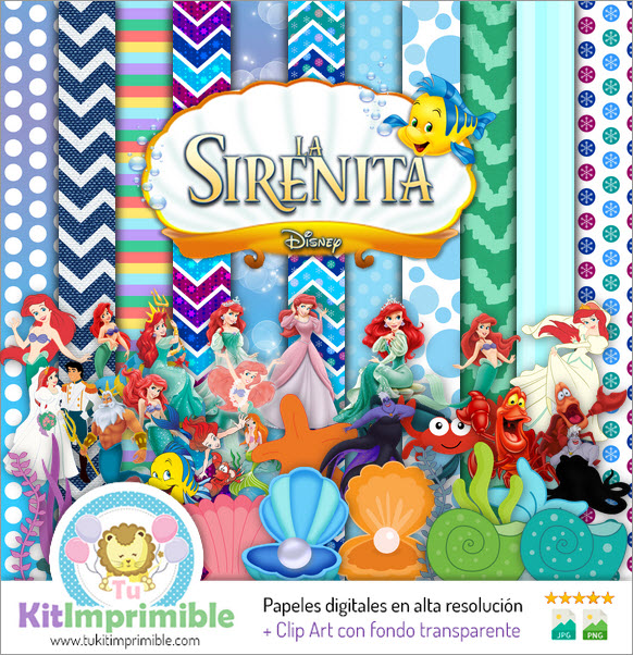 Carta digitale La Sirenetta Ariel M4 - Modelli, personaggi e accessori
