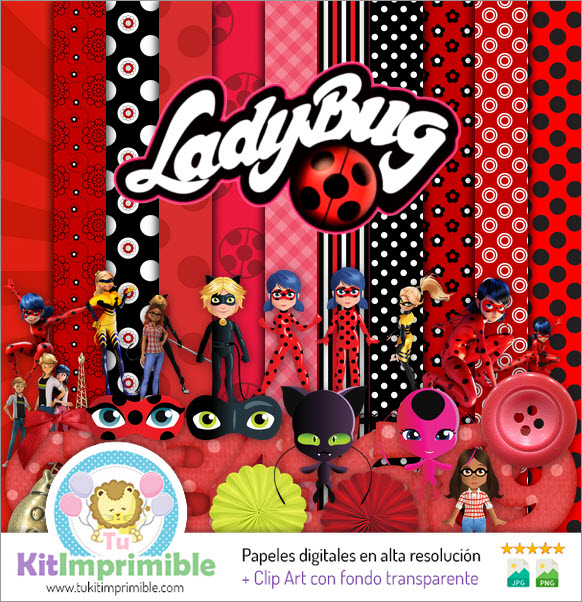 Carta digitalePapel Digital LadyBug M4 - Patrones, Personajes y Accesorios