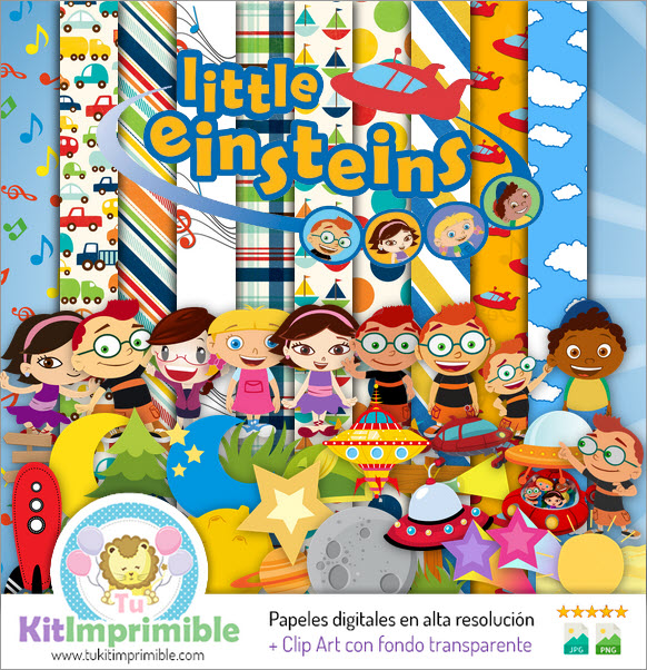 Little Einsteins Digital Paper M1 - Patterns, Characters and Accessories