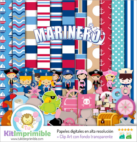 Sailor Digital Paper M5 - Cartamodelli, personaggi e accessori