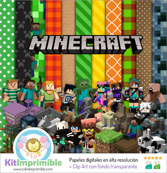 Kit Personagens Minecraft