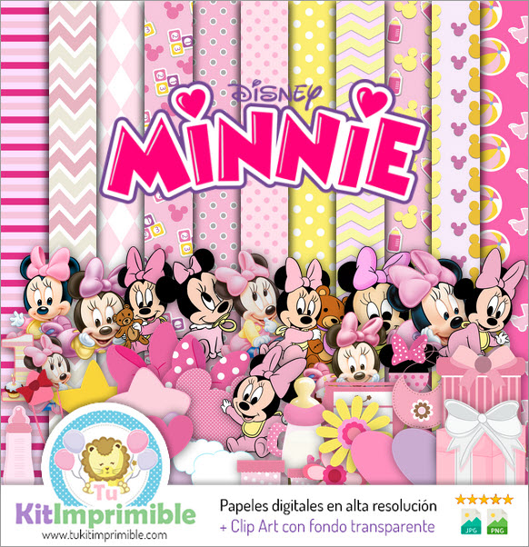 Papel Digital Papel Digital Minnie Bebe M1 Patrones Personajes Y Accesorios Papel Digital Papel Digital Minnie Bebe M1 Patrones Personajes Y Accesorios