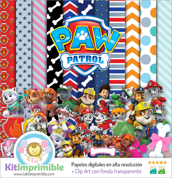Paw Patrol Digital Paper M5 - Patterns, Characters and Accessories