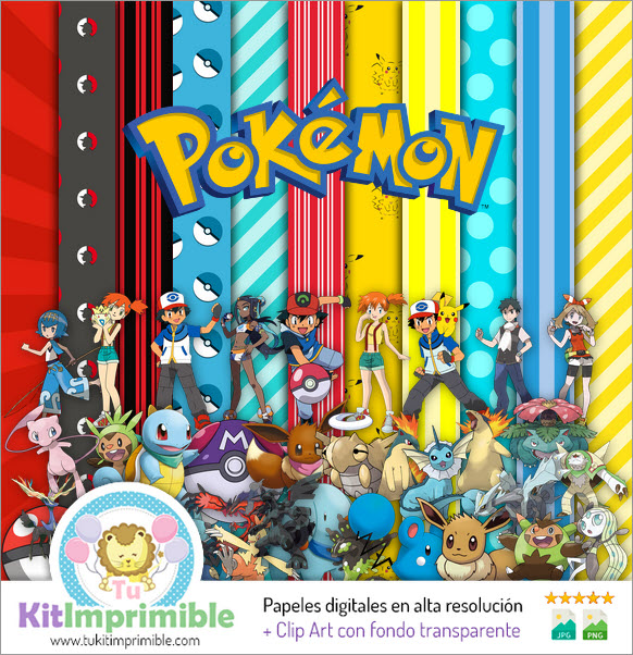 Pokémon Super Kit Digital Imagens em PNG