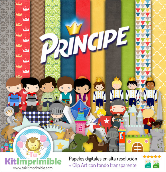 Papel Digital Principe M1 - Patrones, Personajes y Accesorios
