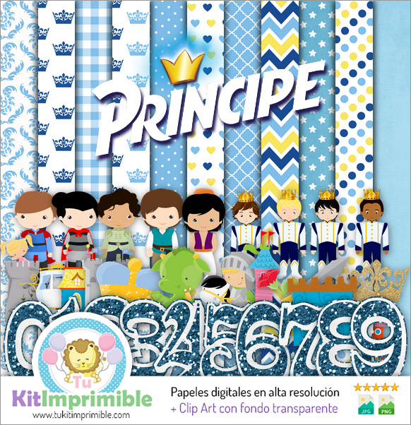 Digital Paper Principe M5 - Patterns, Characters and Accessories